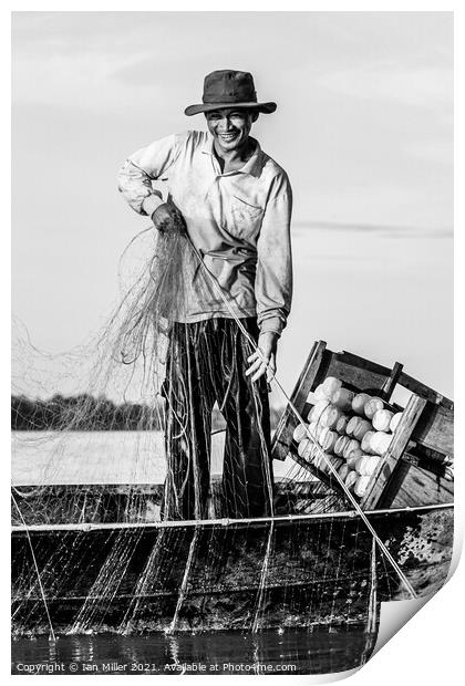 Fisherman Print by Ian Miller