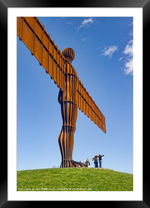 Angel of the North, Gateshead Framed Mounted Print by Ian Miller
