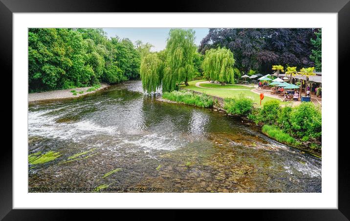 River Exe At Bickleigh Tiverton  Framed Mounted Print by Peter F Hunt