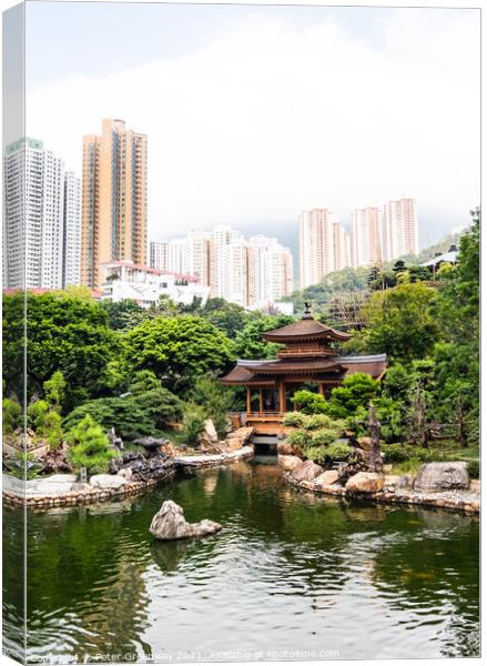 Nan Lian Gardens - Hong Kong Canvas Print by Peter Greenway
