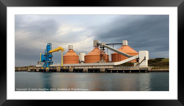 Alcan Terminal At Blyth Northumberland Framed Mounted Print by Kevin Maughan