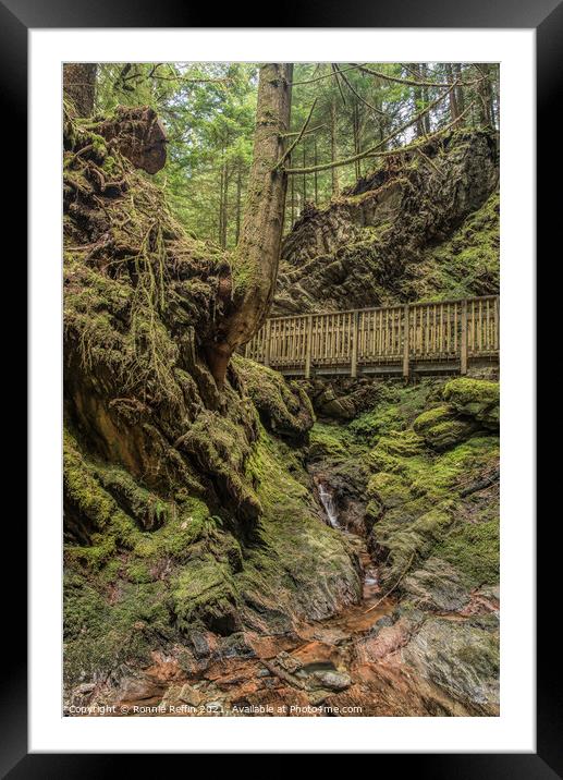 Crossing The Gorge Framed Mounted Print by Ronnie Reffin