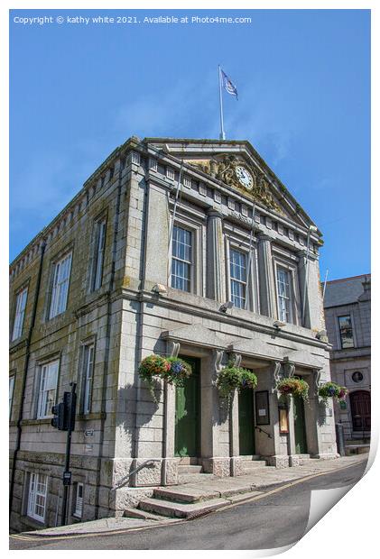 Guildhall Helston Cornwall Print by kathy white