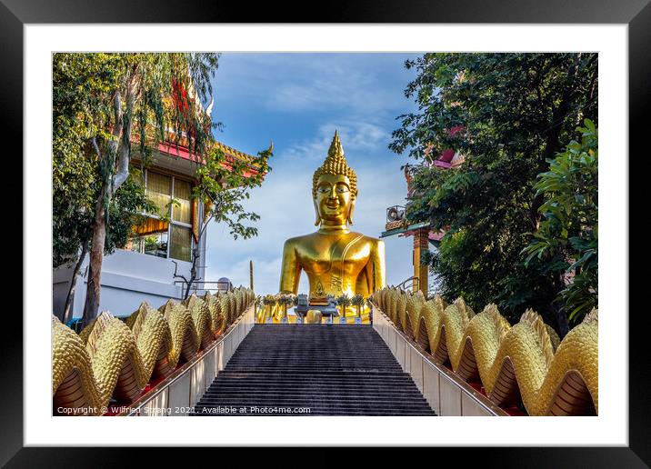 Big Buddha in Thailand Southeast Asia Framed Mounted Print by Wilfried Strang