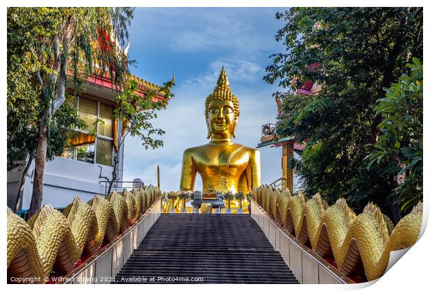 Big Buddha in Thailand Southeast Asia Print by Wilfried Strang