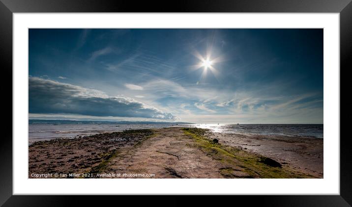 Sky Beach and Sun Framed Mounted Print by Ian Miller