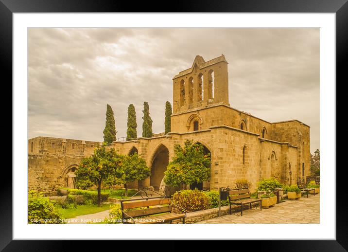 Bellapais Abbey Framed Mounted Print by Margaret Ryan