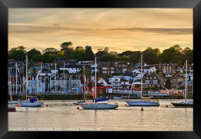 Cowes Waterfront Framed Print by Wight Landscapes
