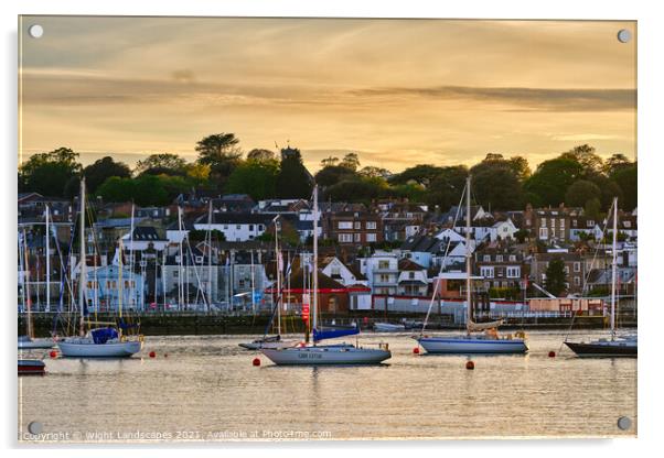 Cowes Waterfront Acrylic by Wight Landscapes