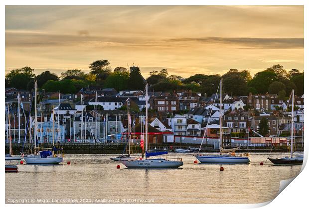 Cowes Waterfront Print by Wight Landscapes