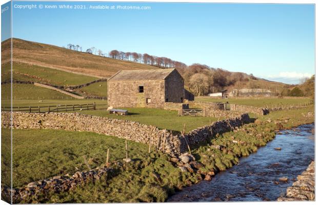 Yorkshire farm Hawes Canvas Print by Kevin White