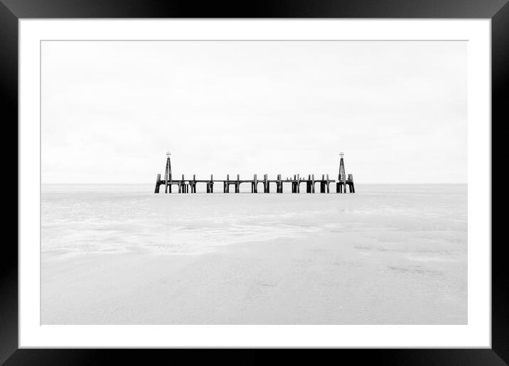 Remnants of St Annes Pier Framed Mounted Print by Roger Green
