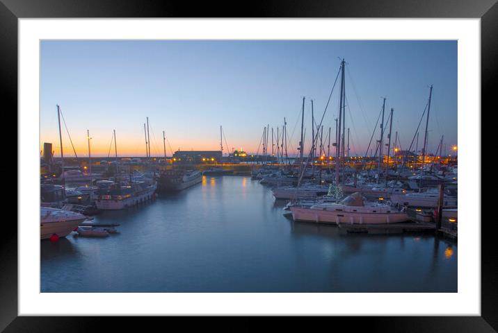 Ramesgate Harbour Dawn Framed Mounted Print by Clive Eariss