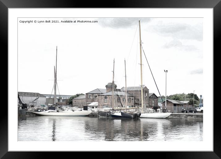 Gloucester Docks Framed Mounted Print by Lynn Bolt