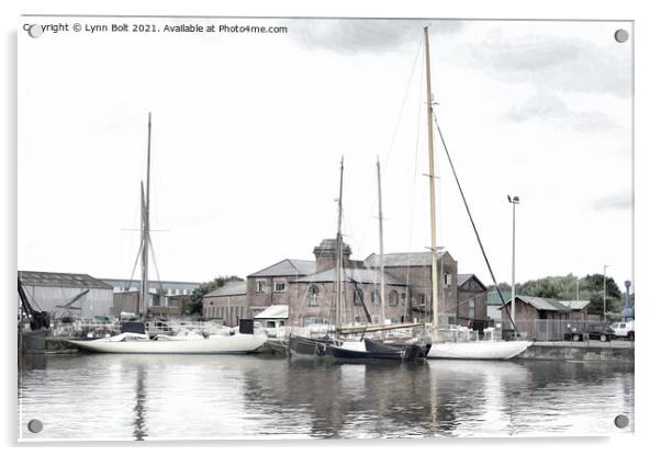 Gloucester Docks Acrylic by Lynn Bolt