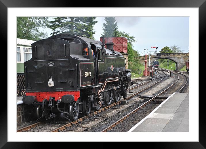 Steam Train at Goathland Framed Mounted Print by graham young