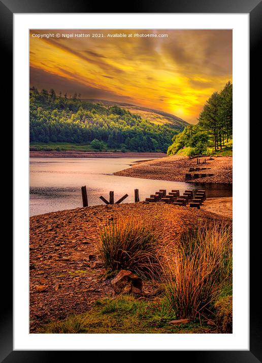 Old Railway Pillars Framed Mounted Print by Nigel Hatton