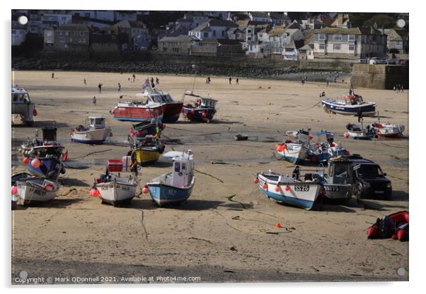 St Ives Harbour  Acrylic by Mark ODonnell