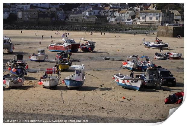 St Ives Harbour  Print by Mark ODonnell