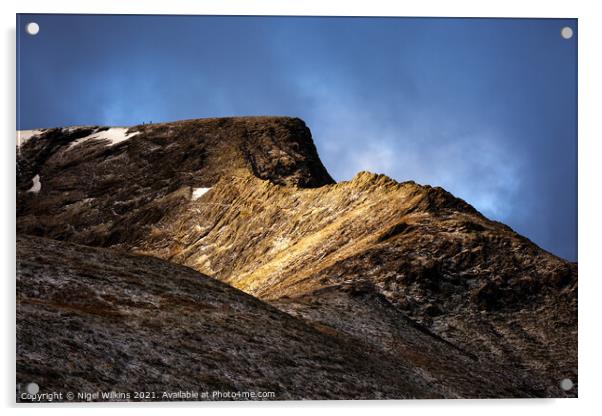 Sharp Edge, Blencathra Acrylic by Nigel Wilkins