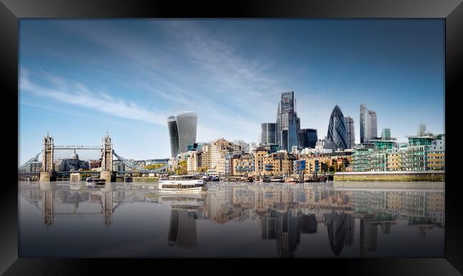 City of London and Tower Bridge Framed Print by Mark Jones