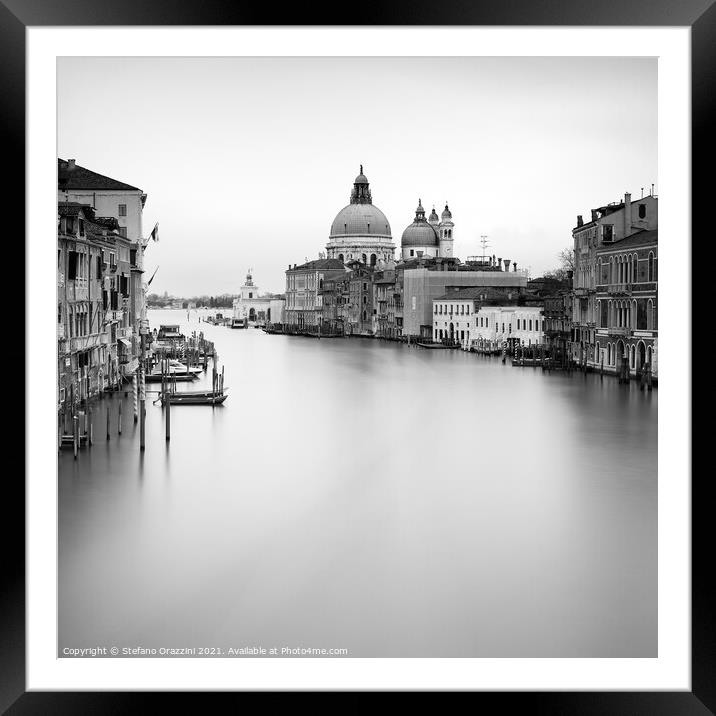 Venice, Canal Grande and S.Maria della Salute (2010) Framed Mounted Print by Stefano Orazzini