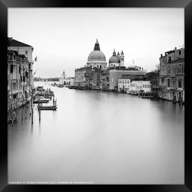 Venice, Canal Grande and S.Maria della Salute (2010) Framed Print by Stefano Orazzini