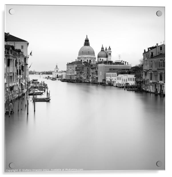Venice, Canal Grande and S.Maria della Salute (2010) Acrylic by Stefano Orazzini