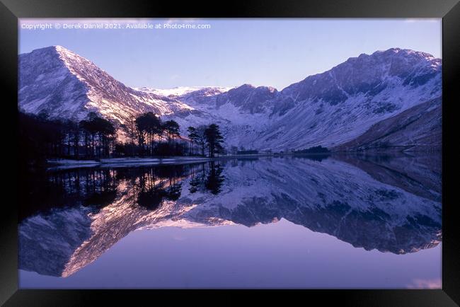 Winter Wonderland at Buttermere Framed Print by Derek Daniel