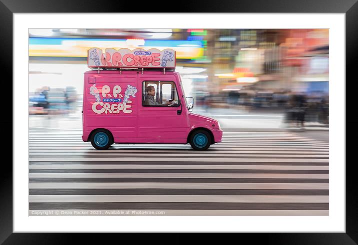 Crepe Delivery Service Framed Mounted Print by Dean Packer