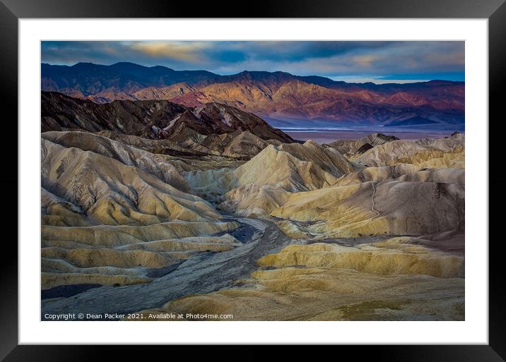 Majestic Sunrise Over Death Valley Framed Mounted Print by Dean Packer