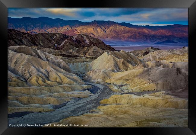 Majestic Sunrise Over Death Valley Framed Print by Dean Packer