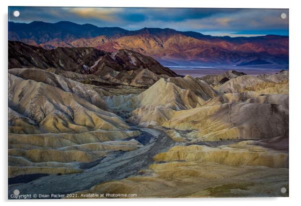 Majestic Sunrise Over Death Valley Acrylic by Dean Packer