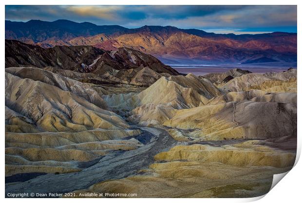 Majestic Sunrise Over Death Valley Print by Dean Packer