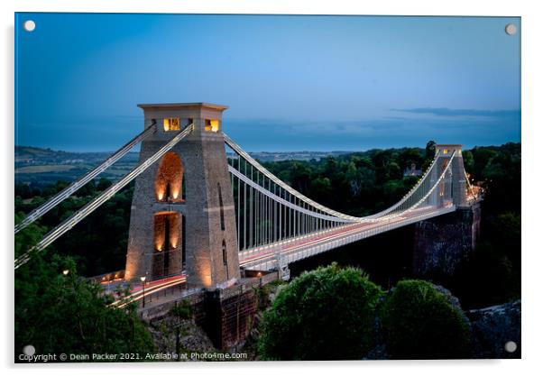 Clifton Suspension Bridge Acrylic by Dean Packer