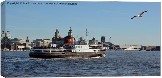 Royal Daffodil motoring down the River Mersey Canvas Print by Frank Irwin