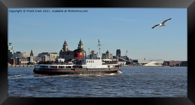Royal Daffodil motoring down the River Mersey Framed Print by Frank Irwin