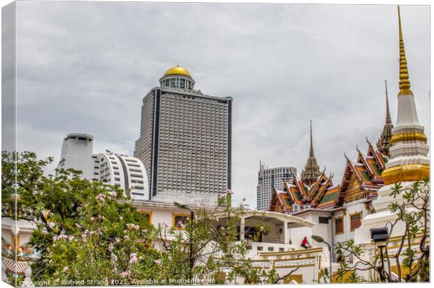 the cityscape of Bangkok Thailand Asia Canvas Print by Wilfried Strang