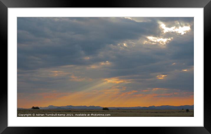 Sunrise over Mountain Zebra National Park Framed Mounted Print by Adrian Turnbull-Kemp