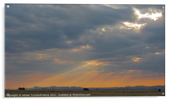 Sunrise over Mountain Zebra National Park Acrylic by Adrian Turnbull-Kemp