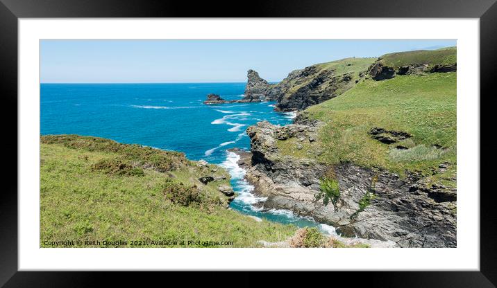 Cornwall Coast Framed Mounted Print by Keith Douglas