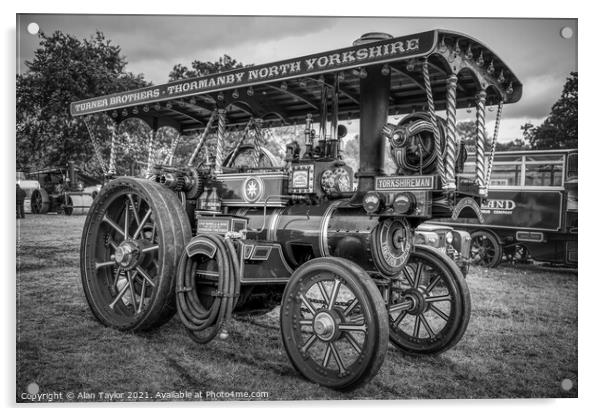 Yorkshireman Traction Engine Acrylic by Alan Taylor