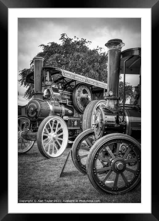 Foremost Traction Engine Framed Mounted Print by Alan Taylor