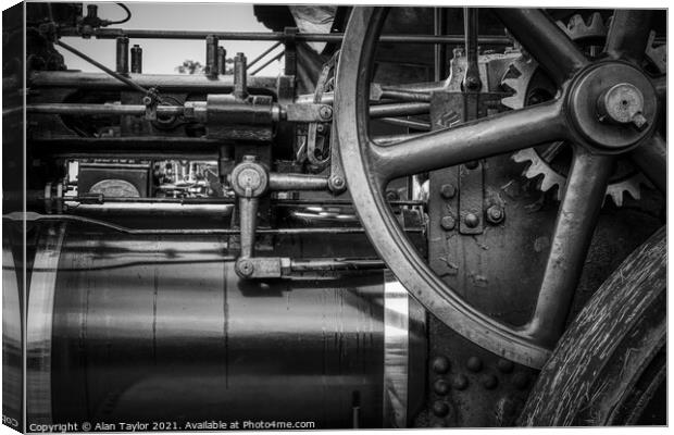 Traction Engine Detail #1 Canvas Print by Alan Taylor