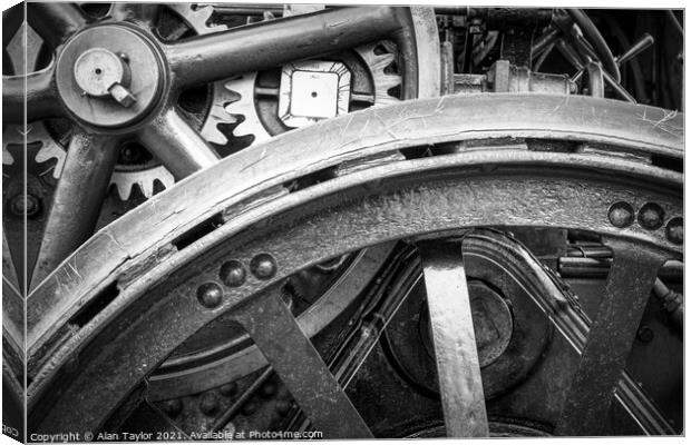Traction Engine Detail #2 Canvas Print by Alan Taylor