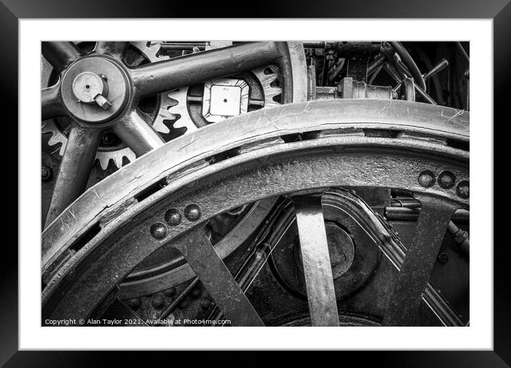 Traction Engine Detail #2 Framed Mounted Print by Alan Taylor