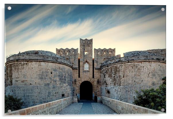 Rhodes D Amboise City Gate Acrylic by Antony McAulay