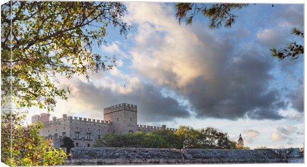 Rhodes Palace of the Grand Master Panorama Canvas Print by Antony McAulay