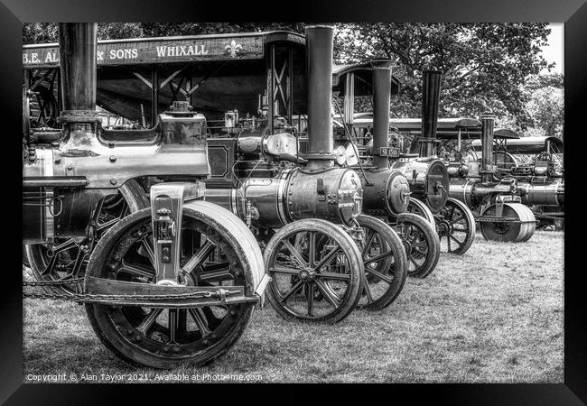 Traction Engines on Parade Framed Print by Alan Taylor