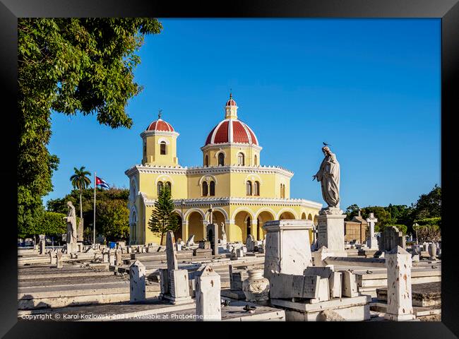 Necropolis Cristobal Colon, Havana, Cuba Framed Print by Karol Kozlowski